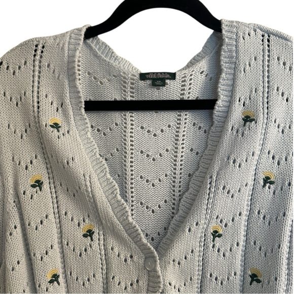 Wild Fable Cropped Cardigan Blue XXL - Picture 3 of 8